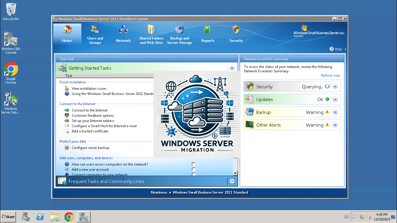 Seamless Migration: Upgrading from SBS 2011 to a Virtualized Windows Server 2025 Domain Controller and File Server