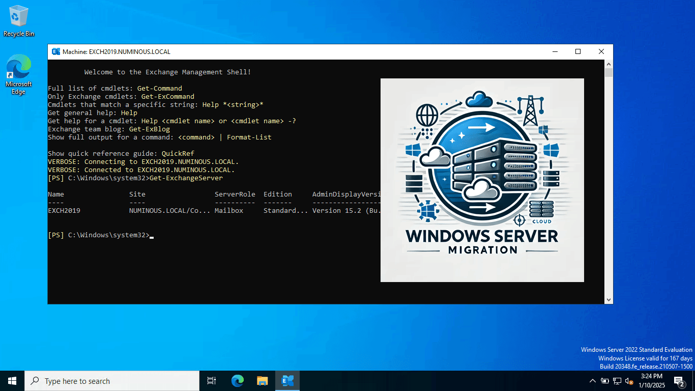 Migrate Exchange Server 2016 CU23 to Exchange Server 2019 CU14 on Windows Server 2022