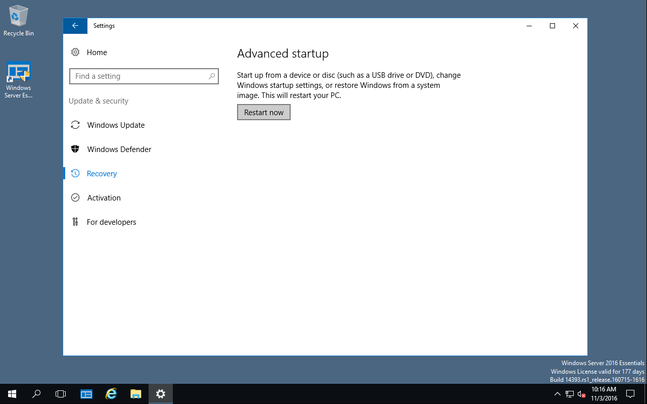 How to restore system state