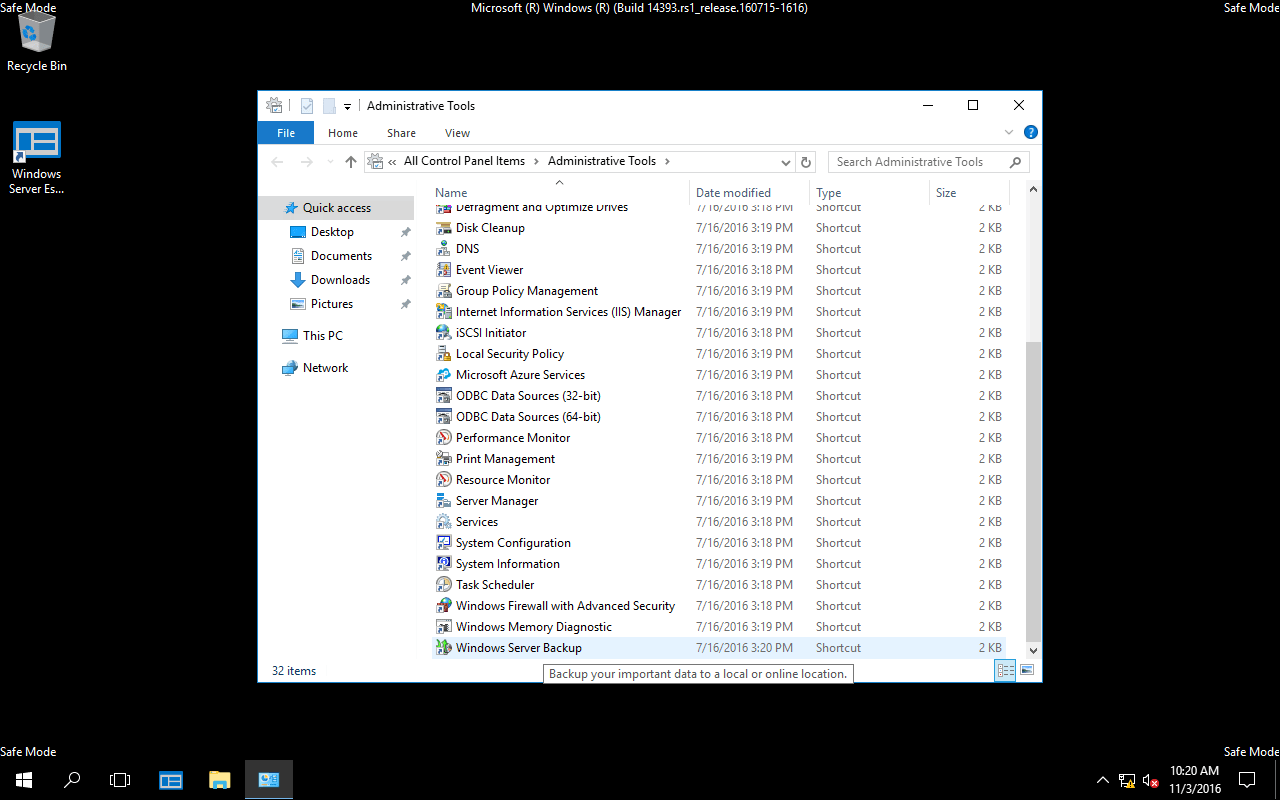 How to restore system state