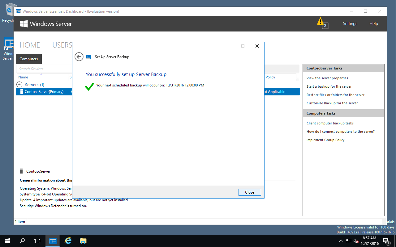 How to configure your backup drives in Windows Server Essentials 2016